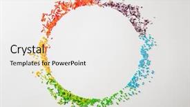  Presentation with sprinkles - Slide deck enhanced with shape of circle on white background and a white colored foreground