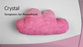  Presentation with soft gold of light - Colorful presentation theme enhanced with shape of cloud on light backdrop and a light gray colored foreground