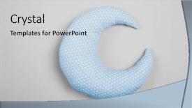  Presentation with soft gold of light - Beautiful slide set featuring shape of moon on light backdrop and a light gray colored foreground