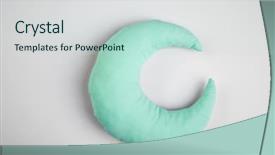  Presentation with shape - Amazing presentation having shape of moon on light backdrop and a soft green colored foreground