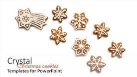  Presentation with animated christmas snowflakes - Audience pleasing slides consisting of shape of snowflakes handmade basic backdrop and a  colored foreground