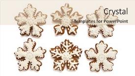  Presentation with animated christmas snowflakes - Slides enhanced with shape of snowflakes handmade basic background and a lemonade colored foreground