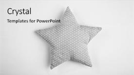  Presentation with baking light waem and a soft gre - Presentation theme enhanced with shape of star on light background and a white colored foreground