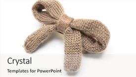  Presentation with black and white shapes - Cool new theme with shaped hair pin on white backdrop and a  colored foreground