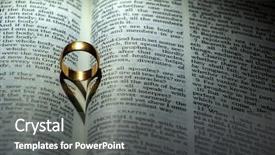  Presentation with shadow - Beautiful presentation design featuring shaped shadow over a bible backdrop and a gray colored foreground