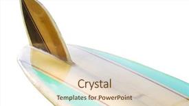  Presentation with black chalkboard vintage blackboard isolated - Beautiful slide deck featuring shaper - vintage 60's surfboard fin isolated backdrop and a lemonade colored foreground