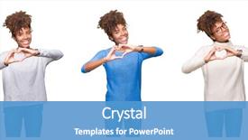  Presentation with hands the shape of a heart - Beautiful PPT theme featuring shapes - collage young beautiful african backdrop and a teal colored foreground