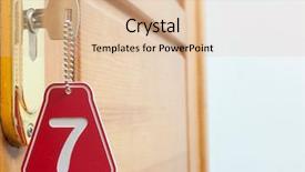  Presentation with keyhole - Amazing presentation having shapes numbers - door wood and key backdrop and a lemonade colored foreground