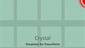  Presentation with shapes - Cool new presentation theme with shapes-through-a-window backdrop and a mint green colored foreground