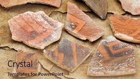  Presentation with native indian - Audience pleasing presentation consisting of shards ancient native american indian backdrop and a coral colored foreground