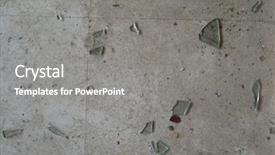  Presentation with broken glass - Beautiful slide deck featuring shards of broken glass backdrop and a gray colored foreground