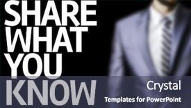  Presentation with earning per share - Colorful theme enhanced with share what you know written backdrop and a tawny brown colored foreground