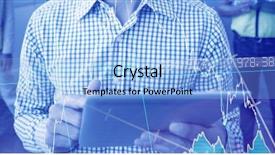  Presentation with shares - PPT layouts featuring shares against manager is hold background and a  colored foreground