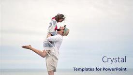  Presentation with sharing - Presentation theme with sharing-tender-moments-young-happy background and a sky blue colored foreground