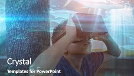  Presentation with elementary school technology - PPT layouts with shark in darkest water background and a ocean colored foreground