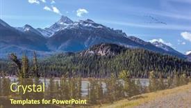  Presentation with abraham - Amazing slide set having sharp-peaks-of-the-rocky backdrop and a tawny brown colored foreground