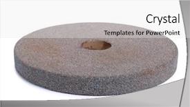  Presentation with knives - Audience pleasing slide deck consisting of sharpener - stone for sharpening knives backdrop and a white colored foreground