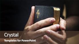  Presentation with black cross - Slide set featuring sharpness is in the cross background and a tawny brown colored foreground