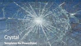  Presentation with sky blue - PPT layouts enhanced with shattered - broken window with blue sky background and a gray colored foreground