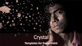  Presentation with lonely - Presentation theme having shattered - lonely asian businessman with shatter background and a wine colored foreground