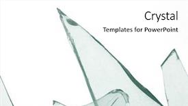  Presentation with shattered glass - PPT layouts featuring shattered - sharp glass background and a white colored foreground