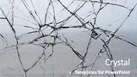  Presentation with broken glass - Amazing slide set having shattered broken glass window pane backdrop and a gray colored foreground