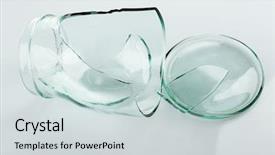  Presentation with broken glass - Slide set featuring shattered glass jar isolated background and a lemonade colored foreground