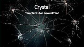  Presentation with shattered glass - Audience pleasing slide deck consisting of shattered glass backdrop and a black colored foreground