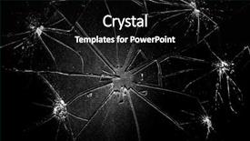  Presentation with shattered glass - Beautiful PPT layouts featuring shattered glass backdrop and a black colored foreground