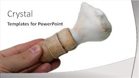  Presentation with shaving - Presentation theme having shaving-brush-with-foam-cream background and a white colored foreground