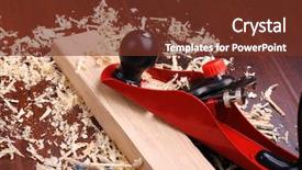  Presentation with brick - Beautiful PPT theme featuring shavings-of-wood-brick backdrop and a tawny brown colored foreground