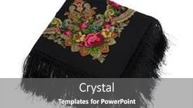  Presentation with russian - Colorful PPT layouts enhanced with shawl-a-traditional-headdress backdrop and a gray colored foreground