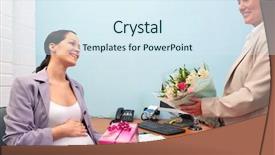  Presentation with pregnant - Theme featuring she goes on maternity leave background and a sky blue colored foreground