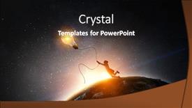  Presentation with idea - Amazing presentation having she-got-bright-idea-mixed backdrop and a black colored foreground