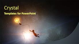  Presentation with idea - Cool new slides with she-got-bright-idea-mixed backdrop and a wine colored foreground