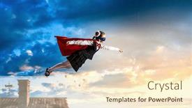  Presentation with skills - Colorful presentation theme enhanced with she-has-super-skills backdrop and a cream colored foreground