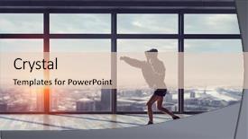  Presentation with media - Presentation consisting of she will be a champ background and a lemonade colored foreground