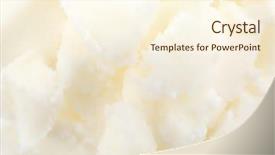  Presentation with butter - PPT theme featuring shea butter texture macro view background and a cream colored foreground