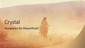  Presentation with mountains - Amazing presentation design having sheep cows - gauchos ahd herd of goats backdrop and a lemonade colored foreground