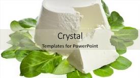  Presentation with spinach lettuce berries mushrooms broccoli - Beautiful slide set featuring sheep cows - ricotta cheese with spinach isolated backdrop and a soft green colored foreground