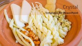  Presentation with milk dairy cheese yogurt sour - Theme enhanced with sheep-s-milk-cheeses-slovakia background and a gold colored foreground