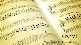  Presentation with sheet music - PPT theme having sheet music background and a  colored foreground