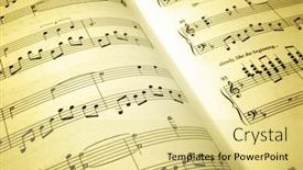  Presentation with sheet music - Cool new PPT layouts with sheet-music backdrop and a blonde colored foreground