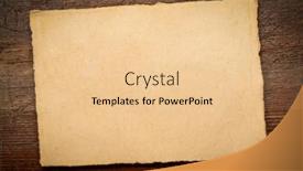  Presentation with rustic wood - PPT theme featuring sheet-of-blank-handmade-paper background and a  colored foreground