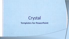  Presentation with math graph - PPT theme with sheet of blue graph paper background and a sky blue colored foreground