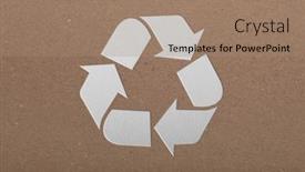  Presentation with white sheet - PPT theme with sheet-of-cardboard-with-cutout background and a coral colored foreground