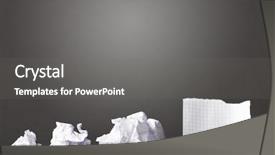  Presentation with paper - Slides with sheet of paper and crumpled background and a gray colored foreground