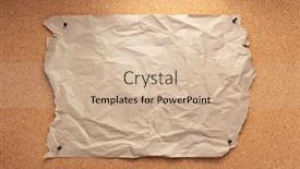  Presentation with corkboard - PPT layouts with sheet-of-paper-pinned background and a soft green colored foreground