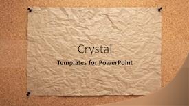  Presentation with corkboard - Audience pleasing PPT theme consisting of sheet-of-paper-pinned backdrop and a coral colored foreground