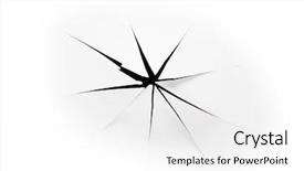  Presentation with black hole - Slides with cut hole against the black background and a white colored foreground